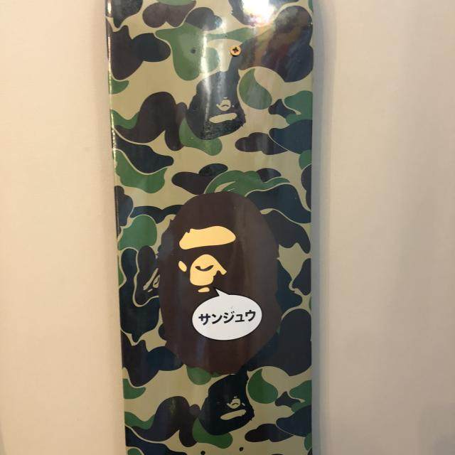 现货潮牌bape绿迷彩风格滑板 IT30周年限定七层加枫木可实战装饰 2