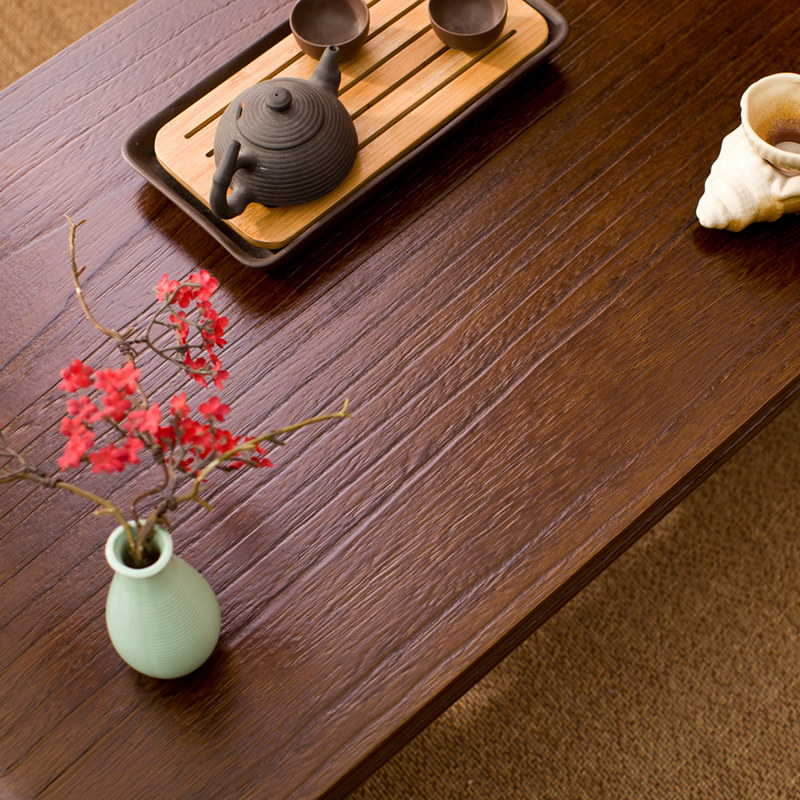 [USD 73.83] Solid Wood Bay Window Table Tatami Table Simple Balcony