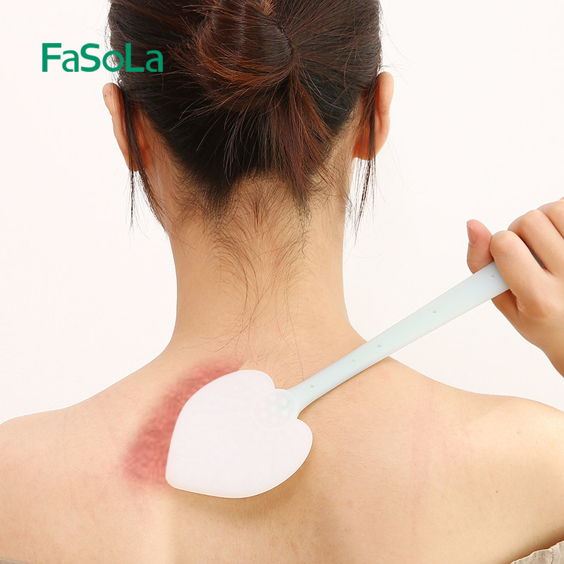 Handheld pat-beating massager acupoint meridians Meridians Pat-back Pat Fitness Regio for the Cutaneous Pat-on-the-Leaf Shaped Flapper