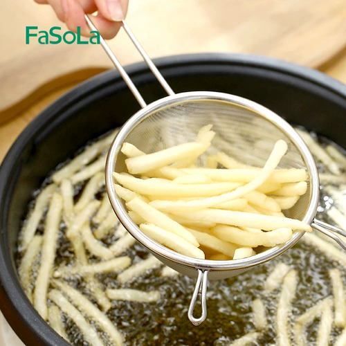 FaSoLa ложка для фильтра соевого молока 304, нержавеющая сталь, бытовая кухня, мелкая сетка, рыболовная ложка, горячий горшок, остатки масла, ложка для отделения масла, протекающая сетка