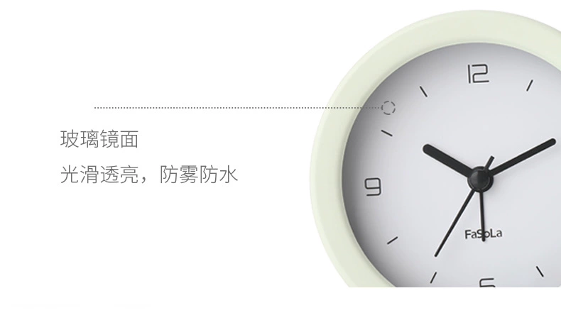 Đồng hồ để bàn FaSoLa phòng khách ký túc xá sinh viên đồng hồ báo thức nhỏ đơn giản và sáng tạo cá tính đồng hồ để bàn câm đồng hồ trang trí đồng hồ - Trang trí nội thất