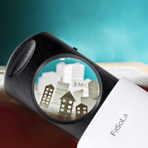  fasola telescopic magnifying glass with lamp Portable elderly reading convex lens Student handheld 8x expansion mirror