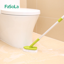 Bathroom long handle floor washing brush cleaning floor bathtub tile wall gap floor tile retractable disassembly decontamination brush