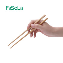 Japan FaSoLa bamboo chopsticks 5 pairs of Nanzhu environmental protection bamboo and wood solid wood family adult chopsticks