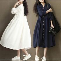 Maternity Dress 2019 Spring and Autumn Cotton Skirt Thin hipster Long Solid Color Plus Size base skirt Top