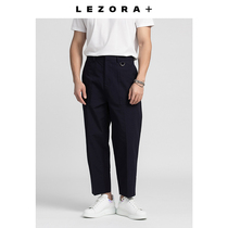 (Mid-year promotion)Crew deck pants Deckpants checkered dark pattern large slot bag crimped straight nine-point pants