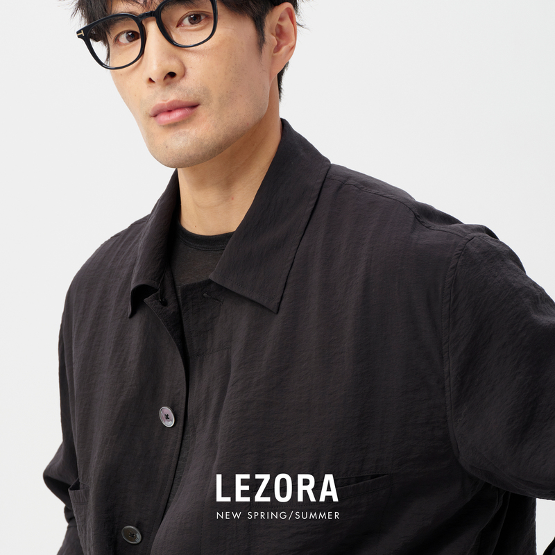 Lezora 17mm Silk Dry Silk Hunting Jacket Thin Coat for Men