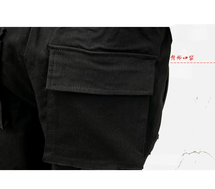 Quần yếm bf quần thủy triều thương hiệu phong cách Harajuku quần nam hip hop phiên bản Hàn Quốc của xu hướng quần hoang dã chân quần jogger kaki