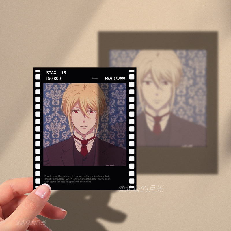 The Patriotic Moriarty William Lewis Albert Sherlock Polaroid Film Photo Card Anime Projection
