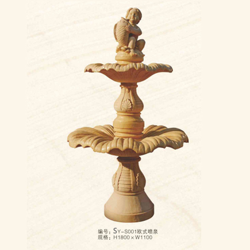 Shanghai Shifeng sandstone European-style fountain glass steel fountain garden villa hotel landscape waterscape sculpture fountain