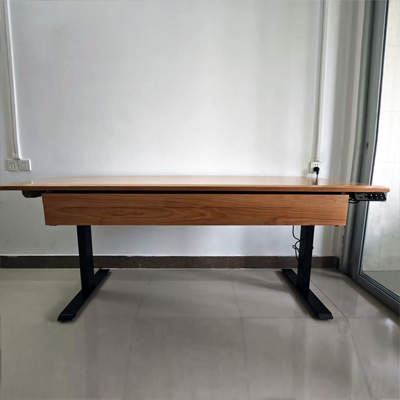 Solid Wood Adjustable Computer Desk, Piano Desk, Arranger Workstation, Music Production Desk with Keyboard, Large Drawer, Electric Desk