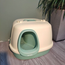 Corridor-type cat litter box fully enclosed extra-large cat litter box anti-sand corridor long passage odor-isolating toilet cat supplies
