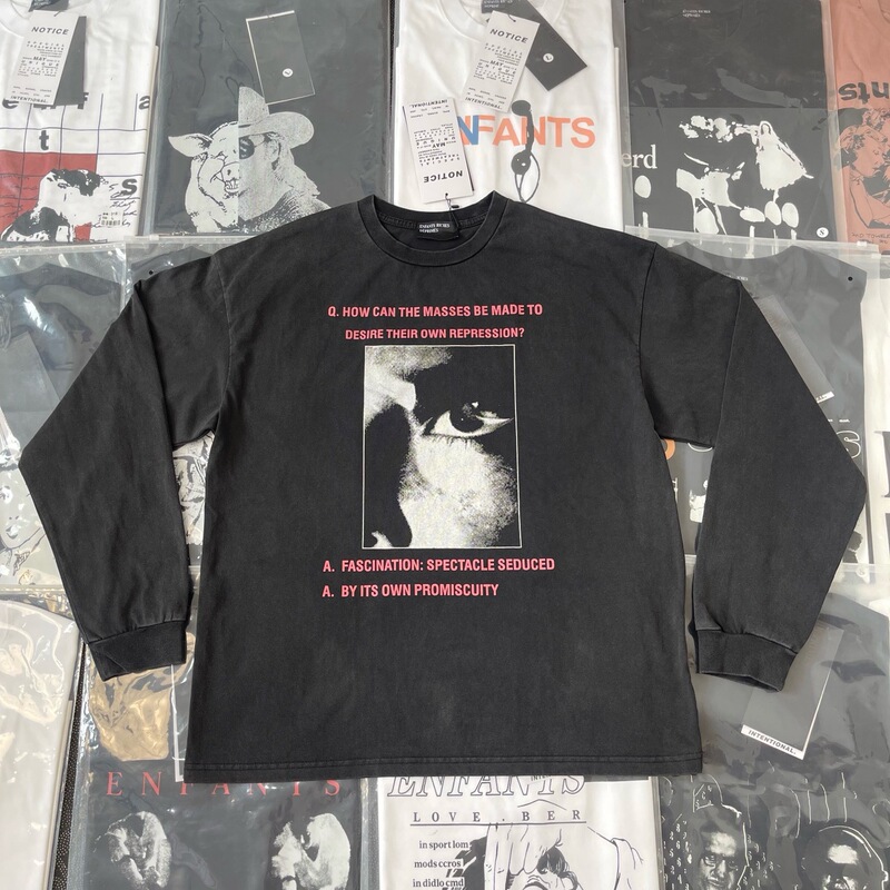 【Pure Original Top Edition】Erd Melancholic Rich Second Generation Silent Eye Pure Cotton Long Sleeve Sweatshirt T-Shirt Unisex Jacket