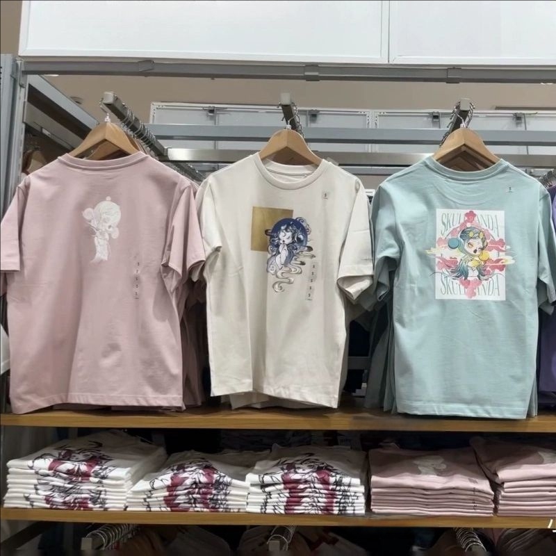 Men's and Women's Cartoon Print Short-Sleeved Casual T-Shirts Mart 480669/477344/480668/475532