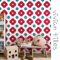 Nordic hipster tiles kitchen toilet tile toilet art parquet background wall tiles balcony non-slip floor tiles