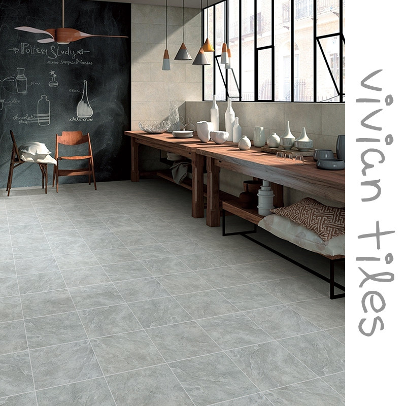 Modern whole body antique brick gray marble 300 matt non-slip floor tiles kitchen powder room balcony tiles