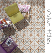 Color terrazzo floor tiles 300 dining room living room kitchen bathroom anti-slip retro floor tiles Terrace anti-slip tiles