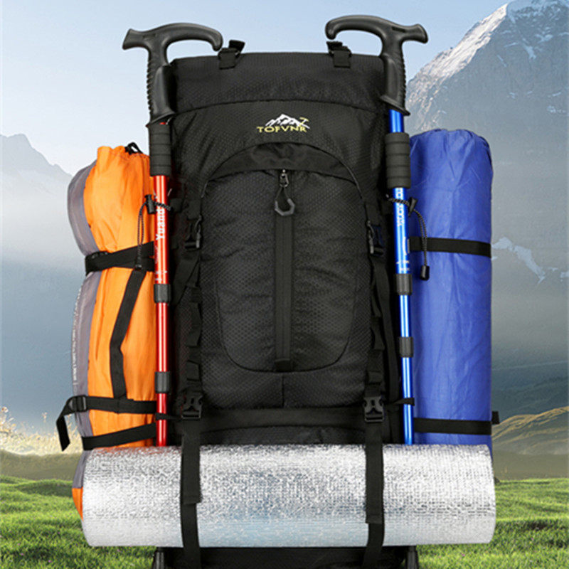 Men's 75L professional outdoor hiking backpack 65 70 liter backpack for women's large capacity camping backpack