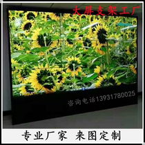 Customized assembled surveillance TV wall cabinets Customized operating desks with seamless splicing of screen wall brackets Drawings available
