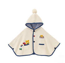 Baby thickened cloak autumn and winter baby outing clothes windproof jacket for boys and girls Japanese style miki childrens shawl