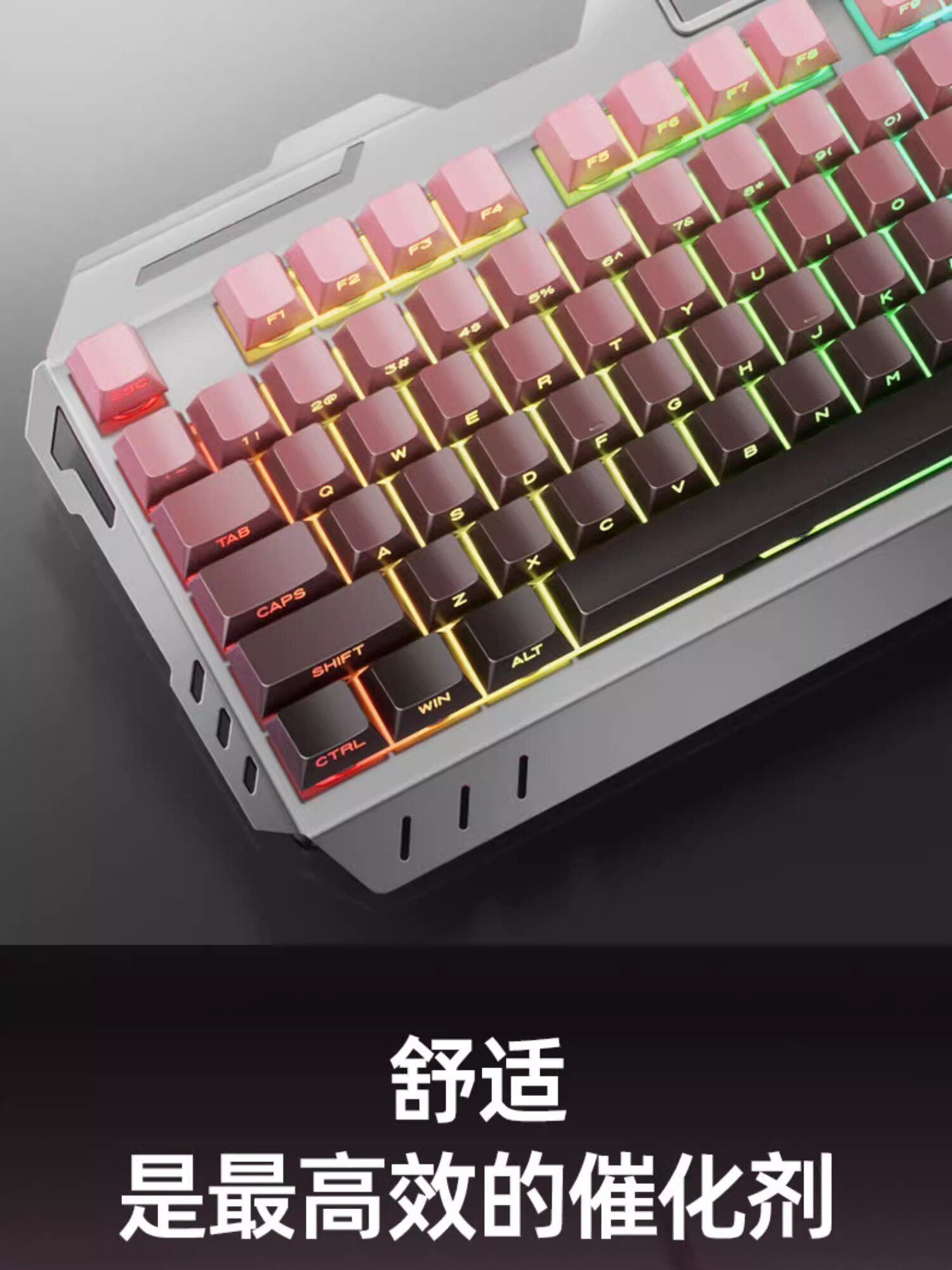 黑莓侧刻金属键盘鼠标套装有线机械手感台式电脑键鼠电竞游戏专用