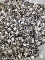Alloy circle DIY accessories spring rope accessories electroplated white bright spring buckle rope head hanging clock head accessories