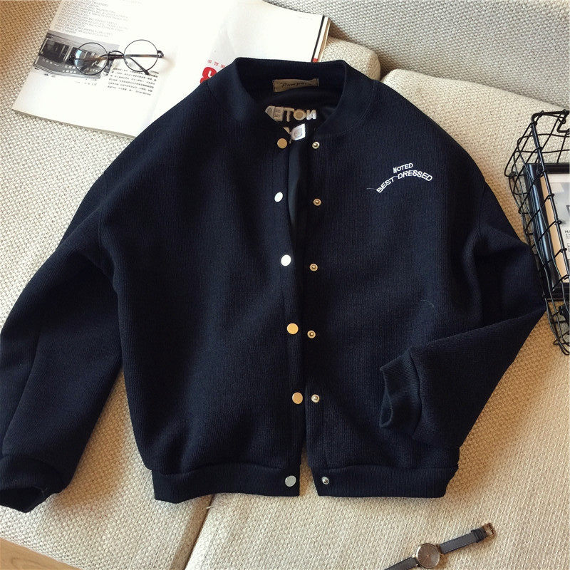 Stone One Tree Knit Sweater Baseball Couples Men and Women Couples Fall Bottom New Trend Short Cover Coat Couple