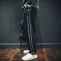 X TNF MDNS Tide Cards Straight Barrel Sports Pants Men Loose Casual Wear Pants Big Code Long Pants Spring New Pants