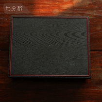 Powder box ABS material gold (lacquer art) seven points drunk