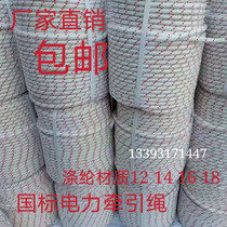 High density electric traction rope national standard polyester DuPont silk 12mm14mm16mm18mm20mm