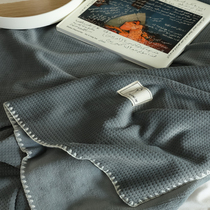 3D Honeycomb ~ Waffle Velvet Blanket -- Fallais Suede Thin sheet Blanket Brief Nordic Wind Bed with a casual cover blanket