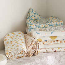 Romantic and Small Crushed Flowers ~ -- Spring autumn with a double layer yarn sheet full cotton cloth single piece by single