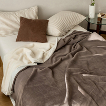 Sliding and warm and soft ~ autumn winter bed usage lai fluff blanket winter thickened warm blankets