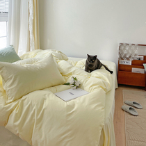 Winter qualification -- thickened mill wool pure cotton four sets of full cotton autumn and winter warm bed bedding bedding