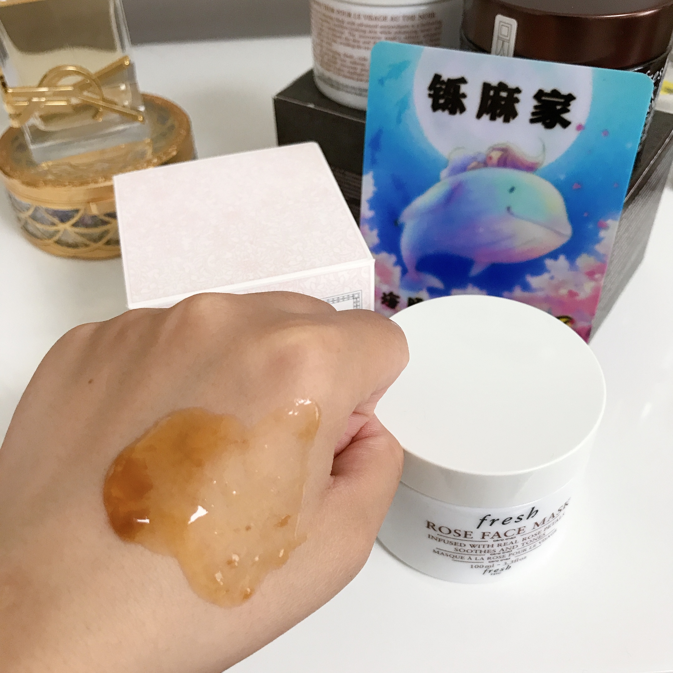 Mặt nạ thơ Spot Fresh Fulei Rose / Black Tea / Black Tea / White Clay Smearing Black Can Tightening Sleep 100ml mặt nạ ngủ cấp ẩm