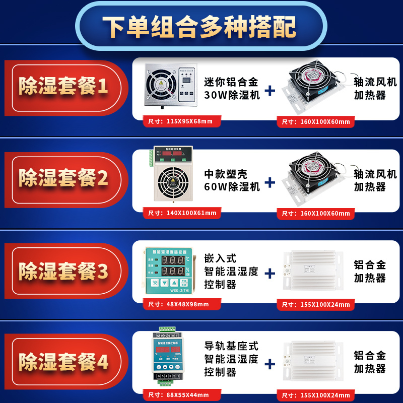 Intelligent Dehumidification Device Temperature and Humidity Controller Package
