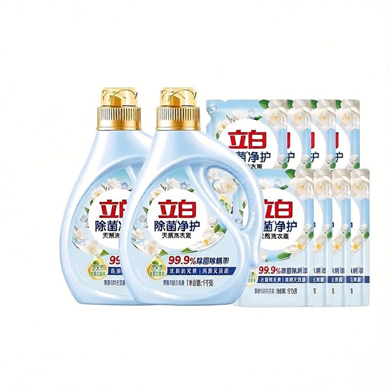 【秒杀】立白除菌净护洗衣液柔顺去渍防发黄茉莉香除菌除螨易漂洗