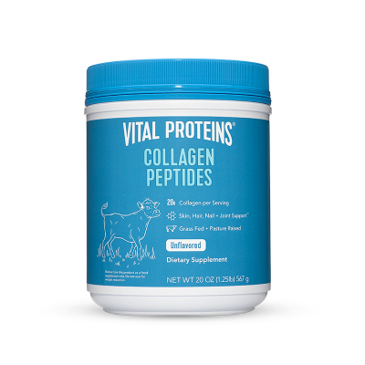 囤货Vital Proteins美国进口雀巢大蓝罐胶原蛋白肽粉567g3罐