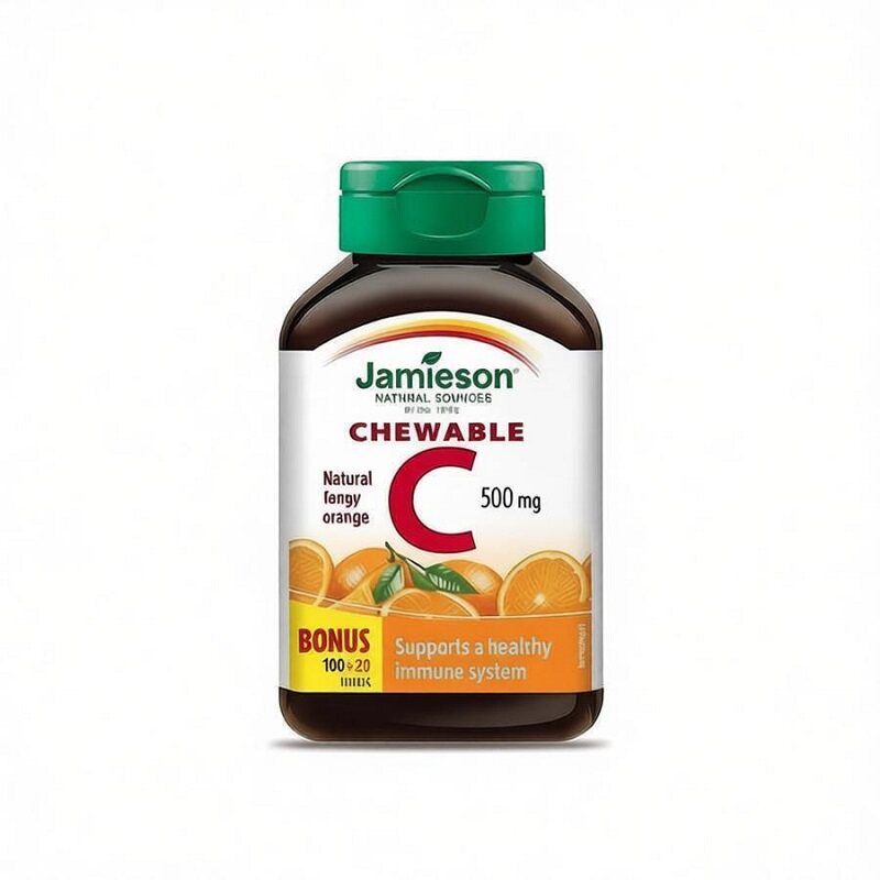 【品牌正品】健美生维生素C高浓vc咀嚼片儿童免疫天然维他命C润白