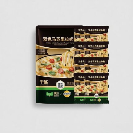 臻选苏里拉芝士双色马苏里拉奶酪拉丝烘焙自制披萨400g