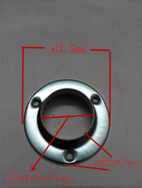 Manufacturer promotion diameter 32mm round pipe sleeve fixed seat stainless steel round head base flange thickness of 0 6mm