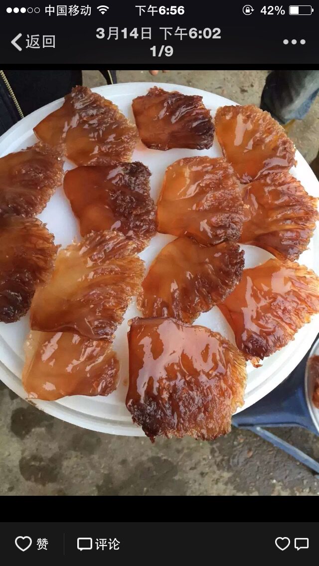 Jellyfish head salted Fuzhou Fujian Province natural wild head fresh sea jellyfish crisp and cool mix 500 gr