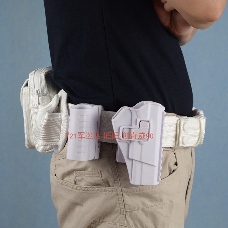 92 Style White Tactical Waist Seal Outer Belt 8 Suit Quick Pull Sleeve 64 Quick-pull File Bag Flashlight Cover Spray Sleeve