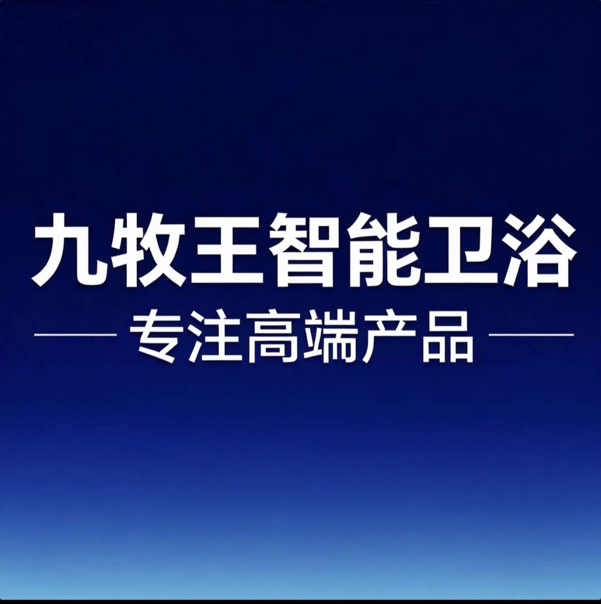 九丨牧丨王智能卫浴华南店
