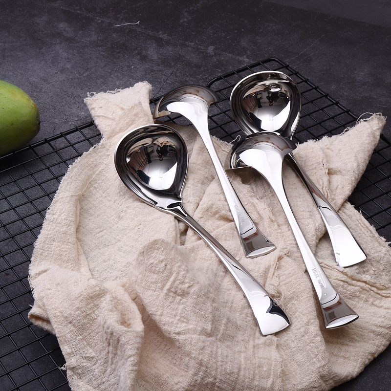 Luxury and exquisite small 18 10 stainless steel soup spoon 304 small soup spoon Desktop spoon high-grade porridge spoon sauce spoon