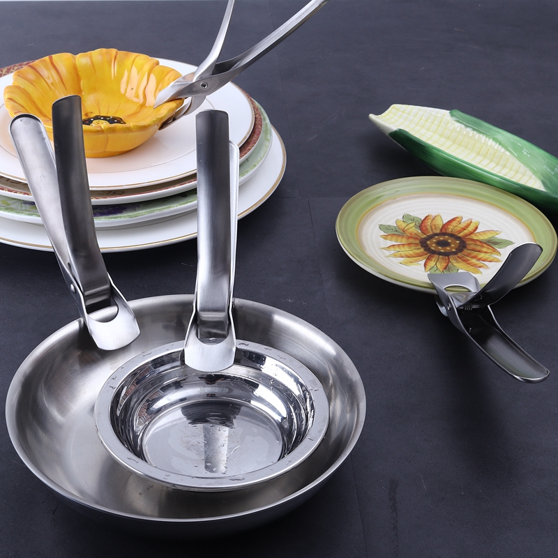 304 Stainless Steel Pan Clip Kitchen Steam Clip Fetch Pan Clip Lifting tray Anti-scalding anti-slip grip tray clip for bowl clip