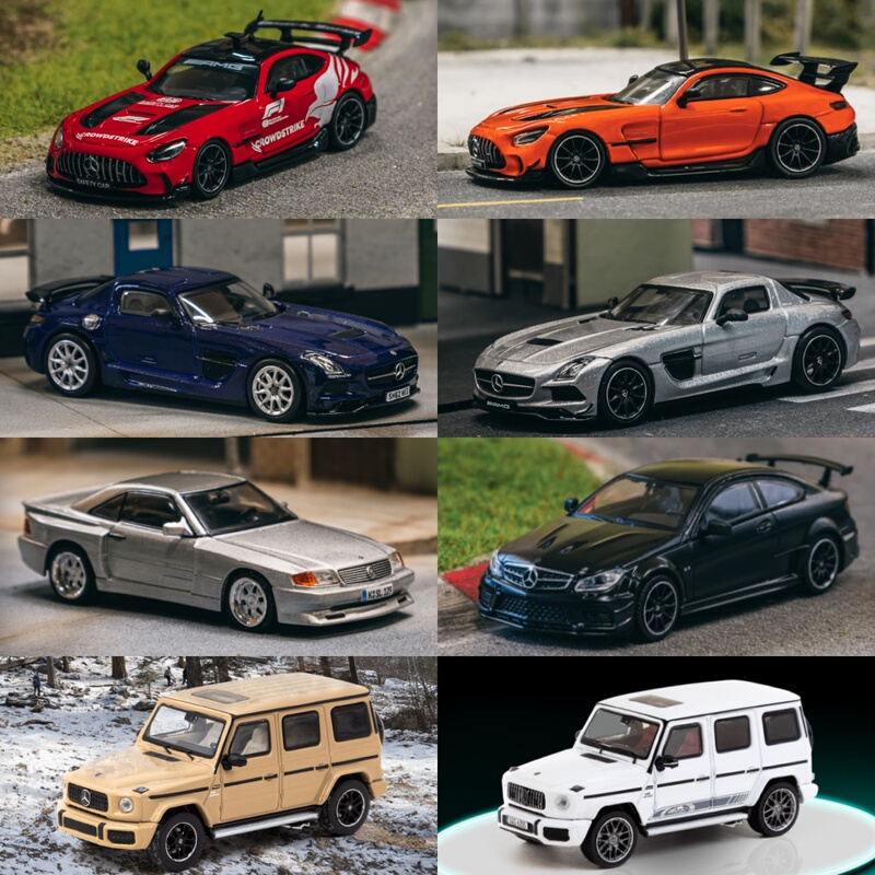 In-Stock Collection Tarmac Works Mercedes-Benz Amg Gt Sls G63 S65 S55 Sl500 Tw