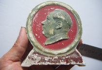 The Cultural Revolution Mao President Like a pendulum Mao Chairman Mao President Bust Plaster Statue Zhangbao Real Bag Dick Hands Old Objects Collection