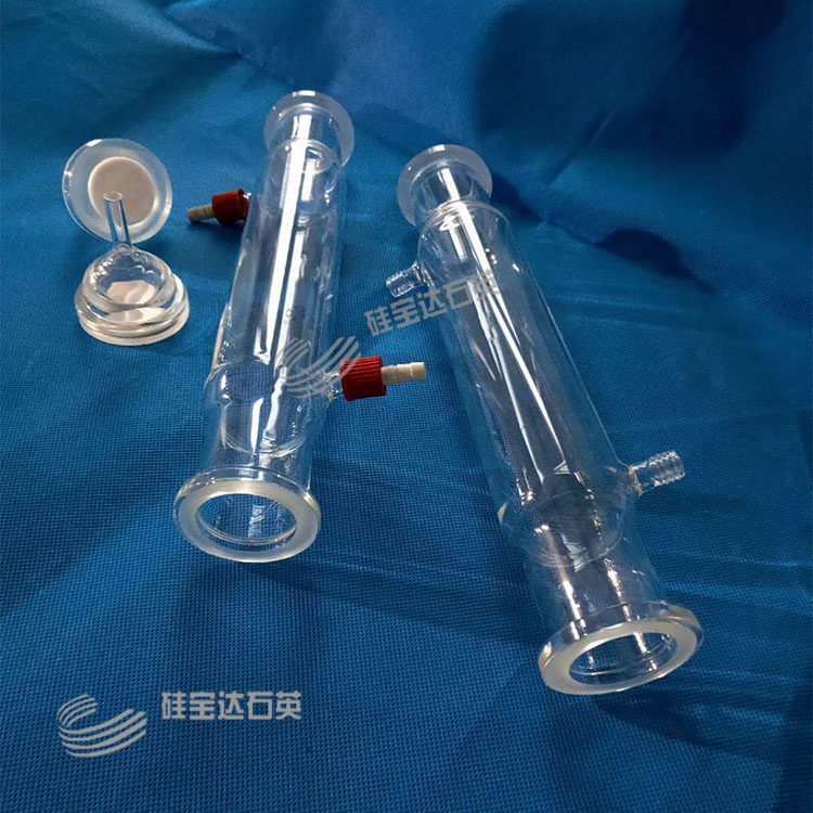 COD测试管砂芯装置石英反应管过滤真空 密封光催化反应器 耐高温