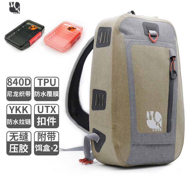 Ming-man Luya Creek Fun Waterproof Light Ball Road sub-dew contains stream bait box double-sided portable capacity